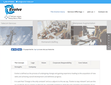 Tablet Screenshot of evolve-india.com